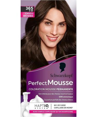  Schwarzkopf Schwarzkopf - Perfect Mousse - Hair Colour - Permanent Mousse without Ammonia - Care Mask 96% Natural Ingredients - Chocolate Brownie 365 1 Unit (Pack of 1) - Buy Online on GoSupps.com