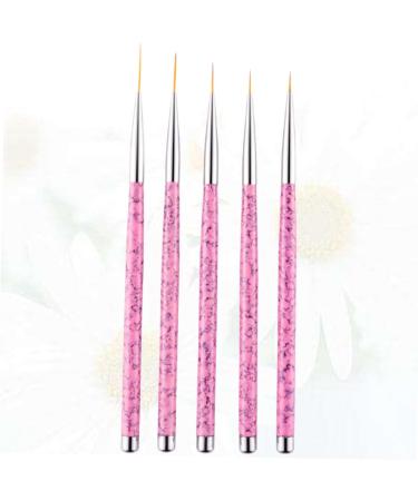 FRCOLOR 5 Piece Set Nail Art Liner Brush Polish Brush Pen Tools Nail Brush Kit Nail Polish Drawing Pen Nail Art Tools Nail Art Pen Painted Pen Pull Set Pink - Buy Online on GoSupps.com