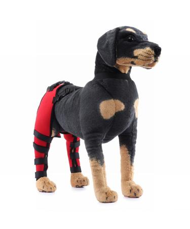 Dog Knee Brace Dog Rear Hind Leg Joint Brace Pet Dog Double Hind Leg Brace Support Belt for Heals Prevents Injuries Sprains Protects Wounds. C Large