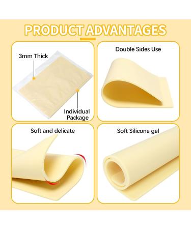 6 Pcs 4mm Tattoo Skin Practice Kit with 2 Tattoo Templates - Silicone Fake Skin for Beginners & Pros - Buy Online on GoSupps.com