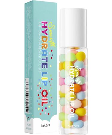  Yuemxixi Long-lasting nourishing roll-on lip moisturizer natural long-lasting moisturizing lip oil 5 ml for dry chapped and peeling lips - Buy Online on GoSupps.com