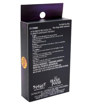 Hocus Pocus Inspired Press On Nails - Sanderson Sisters Collection | 24 Self-Adhesive Stick On Nails for Quick & Colorful Manicure - Buy Online on GoSupps.com