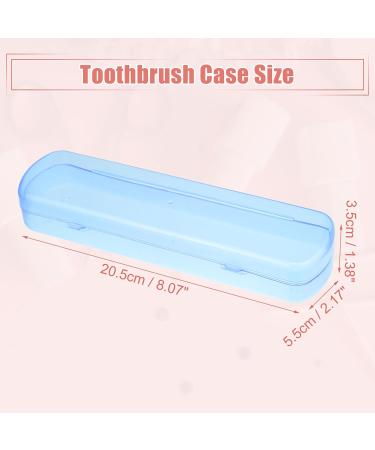 VOCOSTE Travel Toothbrush Case - Lightweight Plastic Holder for Business & Travel - Blue 2.17x1.38x8.07 - Buy Online on GoSupps.com