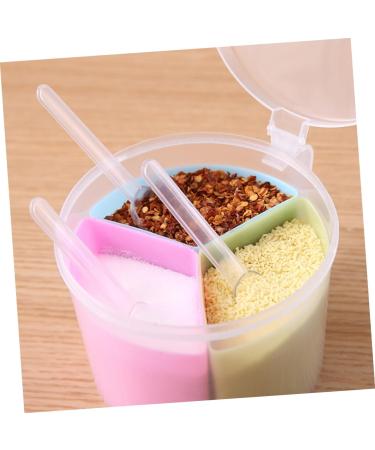 Zerodeko 3pcs Kitchen Tools Storage Container Condiment Dispenser Seasoning Box Round Kitchenware mediumx3pcs As Shownx3pcs - Buy Online on GoSupps.com