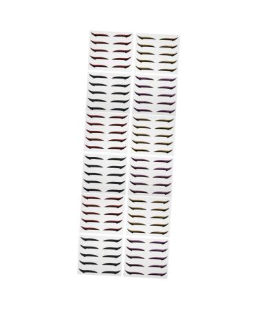 Didiseaon 60 Pairs Eyeshadow Stickers Glitter Eyeliner Self-adhesive Eyeliner Sticker Makeup Eyeshadow Double Sided Eyelid Tape Instant Makeup Tape Glue Shimmer Painted