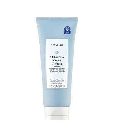 Naturium Multi-Calm Cream Cleanser Hydrating Face Wash for Eczema-Prone Skin 210 mL / 7.1 fl oz