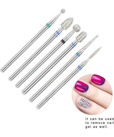6Pcs Stainless Steel Nail Drill Bit Set - Manicure Nail Art File Bits Tools (#8) - Buy Online on GoSupps.com