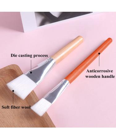 Sioppki Face Mask Brush Set - 2 Natural Wood Applicators for Professional Face Masks Eye Masks & DIY Cosmetics - Buy Online on GoSupps.com