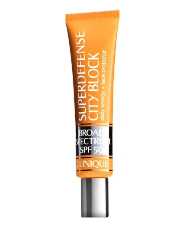 Clinique Superdefense City Block Daily Energy + Face & Skin Sun Protection with a Hint of Tint   Broad Spectrum SPF 50   1.4 fl oz. / 40 ml