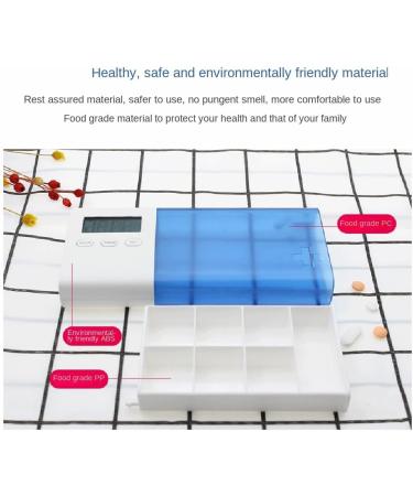 Durratou 7 Grid Electronic Pill Box with Timer Reminder - USB Automatic Pills Organizer (Grey) - Buy Online on GoSupps.com