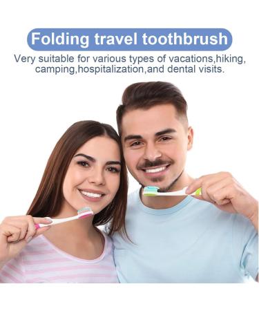 KGDUYC Manual Toothbrushes - Foldable & Portable Soft Bristle Travel Toothbrush Set (4 Pack) for Adults - Ideal for International Shipping - Buy Online on GoSupps.com