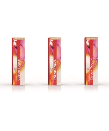Wella 3 pack Color Touch 60 ml Pure Naturals 6/0