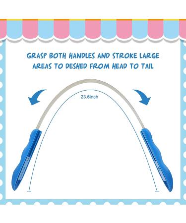 Dual-Sided Shedding Blade for Dogs & Horses - Large Dog Grooming Tool with Loop Handle - Buy Online on GoSupps.com