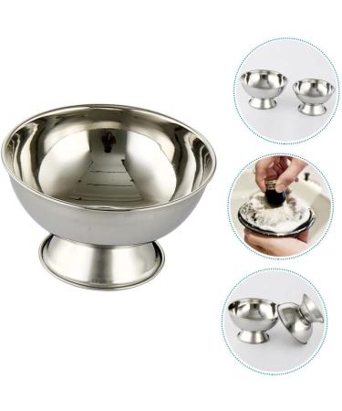Crilstyleo High Impact Stainless Steel Shaving Bowl for Men - Portable Razor Cup with Feet & Accessories - Perfect Gift for Grooming - Buy Online on GoSupps.com