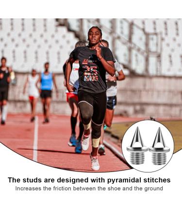 DDKY 50 pcs 5mm Pyramid Replacement Spikes for Sports Shoes | Athletics Track Sprint & Field Training Tools - Buy Online on GoSupps.com