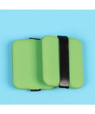 Verdant Touch Puff Sponge Dual Sided Powder Puff Soft Makeup Cushion Puff Sponge for Wet Dry Powder Light Green Rectangle