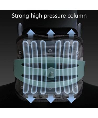 PEPDRO Cervical Collar - Medical Neck Traction Device with 6 Air Columns & Adjustable Tension for Pain Relief - Buy Online on GoSupps.com