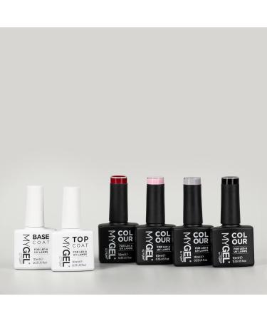 MYGEL by Mylee The Cannes Gel Nail Polish Collection 4x10ml Colours + Top & Base Coat - UV/LED Soak-Off Nail Art Manicure Pedicure for Professional Salon & Home Use Long Lasting & Easy to Apply - Buy Online on GoSupps.com