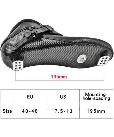 PASENDI Professional 3-Wheel Speed Skates for Men | Carbon Fiber Inline Skating Shoes | Black Inline Skate Shoes US11 (EU44) - Buy Online on GoSupps.com