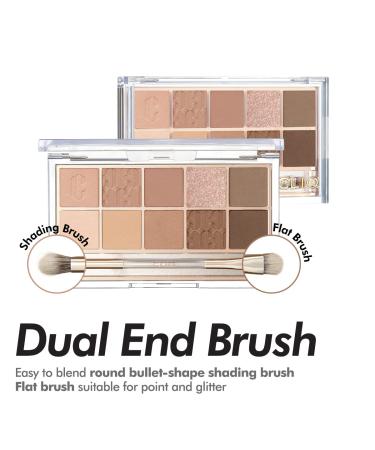 CLIO Pro Eye Shadow Palette - Matte, Shimmer, Glitter, Pearls - Highly Pigmented & Long-Wearing (Walking on the Cosy Alley) - Buy Online on GoSupps.com