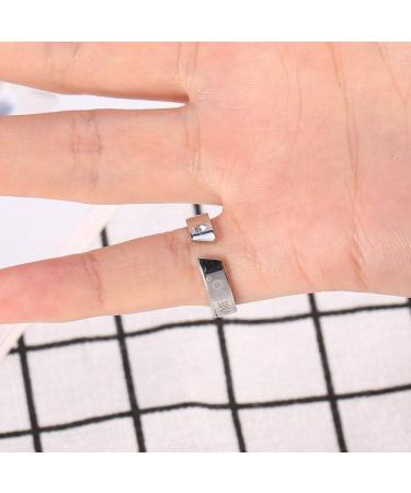 Sleep Aid Ring Steel Acupressure Apnea Insomnia with Adjustable Opening - Stimulate Acupuncture Points for a Good Night's Sleep (L) - Buy Online on GoSupps.com
