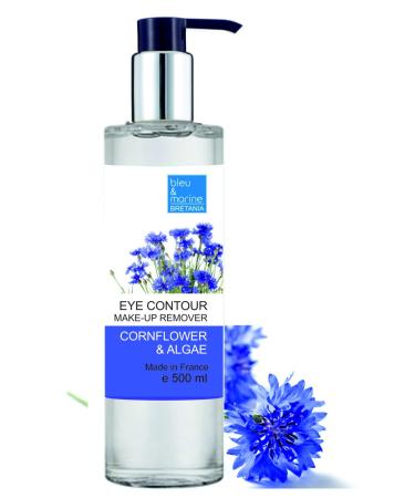 Bleumarine Bretania - Eye Makeup remover with cornflower 500ml |Gentle and effective cleaning |Calms redness |For normal dry combination skin |Chemical