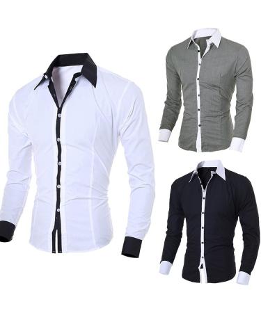 Men's Graphic Button Down Shirt | Long Sleeve Casual T-Shirt | Funny Prints | XX-Large - Buy Online on GoSupps.com