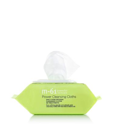 M-61 Power Cleansing Cloths - Daily pore refining glycolic and salicylic acid cleansing cloths with tea tree & vitamin B5.