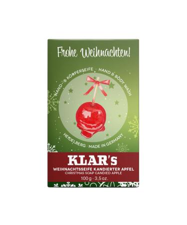 Klar Seifen Klar Seifen Christmas Soap 11215 with candied apple 100g Cosmos certified (palm oil free) suitable for normal skin soap