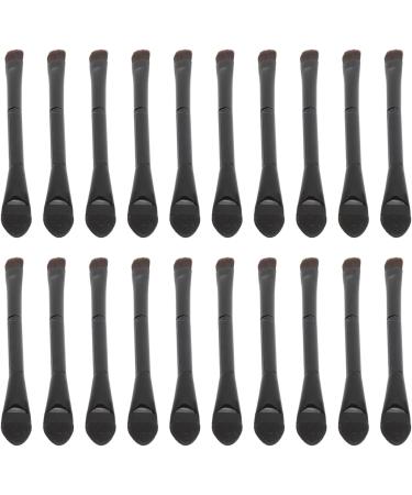 20pcs Dual Ended Eye Shadow Makeup Brushes Portable Soft Hair Spong Head Makeup Brushes for Eyes for Powder and Cream Eyeshadows - Buy Online on GoSupps.com