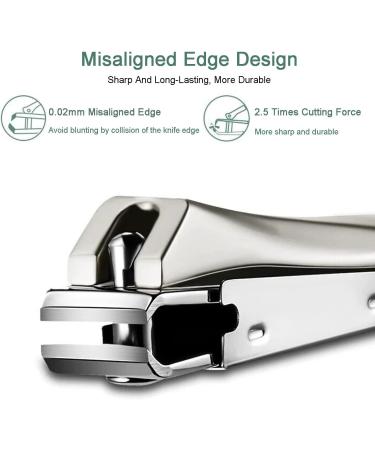 Professional Nail Clippers with Catcher for Thick Toenails - Sharp Clippers for Men and Women - Buy Online on GoSupps.com
