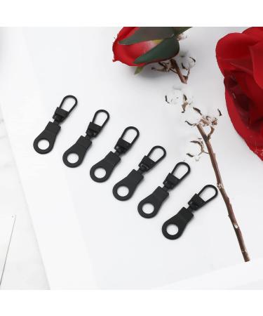 6-Pack Removable Metal Zipper Pull Tabs for Clothing Jackets Pants & More - Black Zipper Replacement for Bags & Backpacks - Buy Online on GoSupps.com