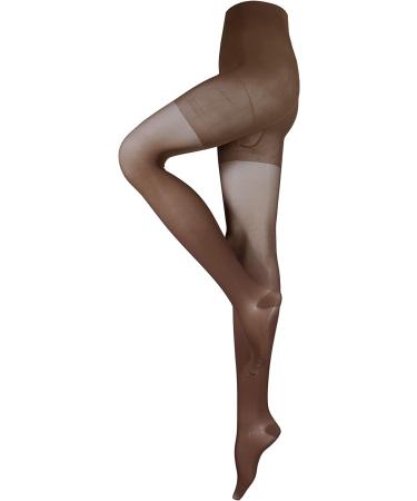 Truform 30-40 mmHg Sheer Compression Pantyhose - Women's Shaping Tights (Black, 20 Denier, Medium) - Buy Online on GoSupps.com