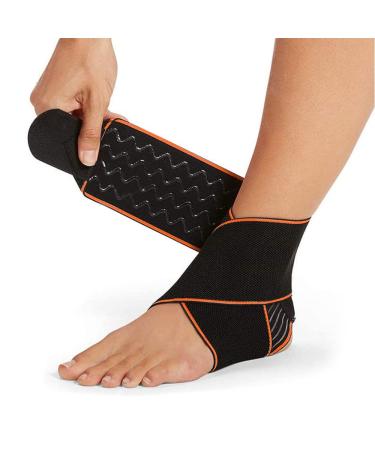 PROIRON Ankle Support Brace - Adjustable Ankle Brace Wrap Strap for Sports Protect Plantar Fasciitis Achilles Tendonitis Ligament Damage Injury Recovery One Size for Men Women 1 PC Black-1PC