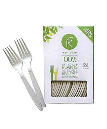 Repurpose Ultra Strong Compostable Forks 24 Count