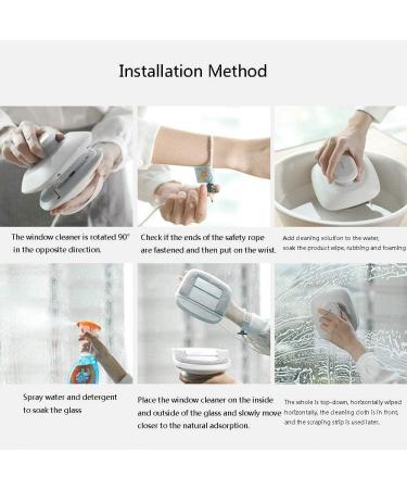 Household Cleaning Tool Magnetic Window Cleaner Sponge Glass Surface Wiper Glass Cleaner Double Sided Cleaning Brush Pink Colour:White - Buy Online on GoSupps.com
