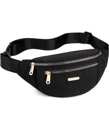 Women's Black Fanny Pack - Waist Bag for Running, Sports & Festivals - Buy Online on GoSupps.com
