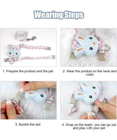 Adjustable Rabbit Leash & Cat Dishes - Perfect for Small Pets | International Shipping - Buy Online on GoSupps.com