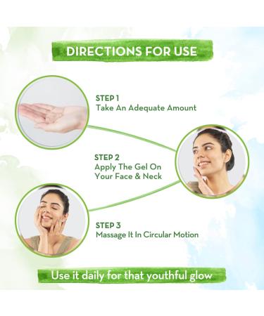 Aloe Ashwagandha Gel | Hydrating Aloe Vera & Ashwagandha Moisturizer for Youthful Glow | Non-Sticky Paraben-Free | 10.14 Fl Oz (300ml - Buy Online on GoSupps.com