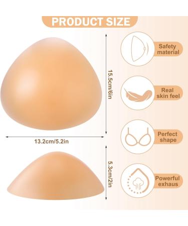 Bunnycool Triangle Silicone Breast Prosthesis 300g - 2 Pack Nude | Ideal for 80C 85B 90A Cups | International Shipping - Buy Online on GoSupps.com