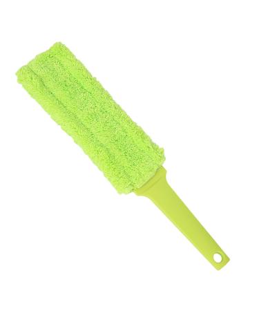 Washable Dusters for Cleaning Washable Hand Dusting Wand | Portable Cleaning Tool Removable Head Duster Brush for Car Computer Furniture Sofa Home Cleaning Fluorescent Green