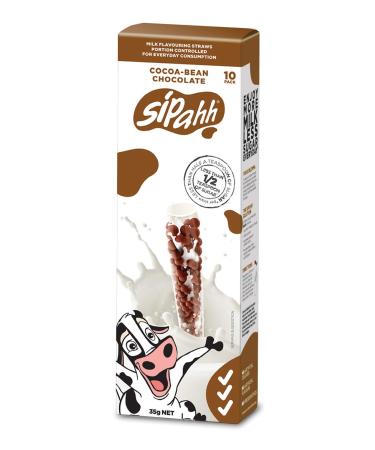 Sipahh Cocoa Bean Chocolate Milk Flavoring Straw - 50% Less Sugar (10 Pack) - Buy Online on GoSupps.com