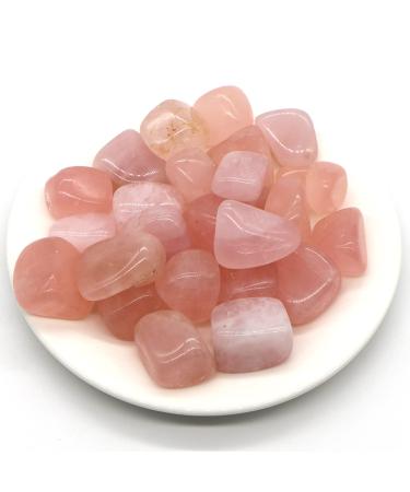 Crystal Hole Natural Rose Quartz Crystals and Stones Tumbled Bulk Specime Stones Home Aquarium Decoration Crystal Hole