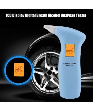 Portable Alcohol Breathalyzer LCD Display Digital Tester - Blue Color ABS Material - Buy Online on GoSupps.com