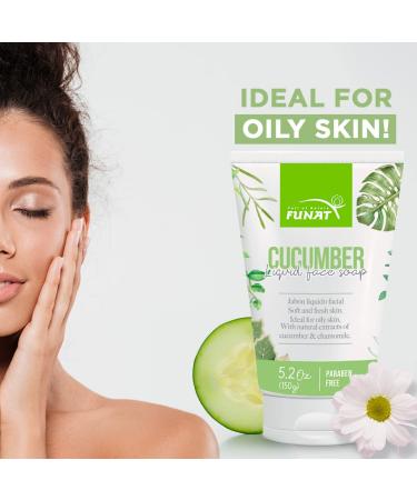 Organic Funat Cucumber & Chamomile Gel Cleanser - Paraben-Free Facial Foam for Oily Skin (5.2 Oz - Buy Online on GoSupps.com