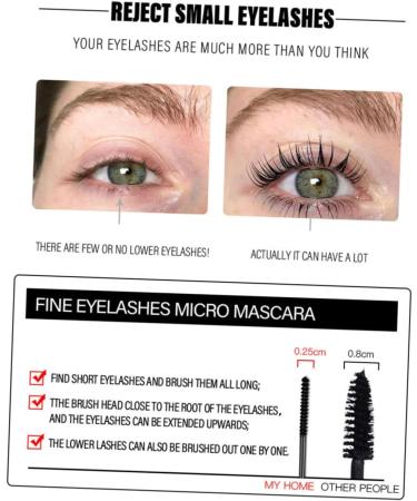 Healeved Extra Fine Mascara Lash Bonder Waterproof Eyelash Mascara Volume Mascara Lady Mascara : 1 g (Pack of 1) Assorted Color - Buy Online on GoSupps.com