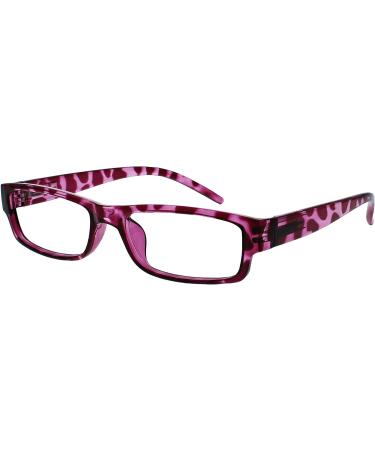 Lightweight Pink Tortoiseshell Reading Glasses +3.50 Magnification for Men and Women | The Reading Glasses Company R32-4 - Buy Online on GoSupps.com