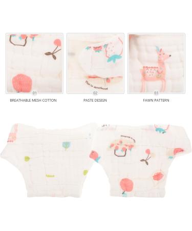 Ibasenice 2 STK Cotton Diapers for Girls | Premium Fabric Baby Diaper Pants | Soft Pure Cotton Gauze for Newborns - Buy Online on GoSupps.com