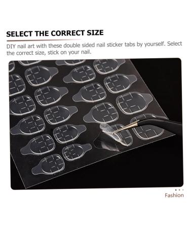 Ipetboom 20 Sheets Double Sided Adhesive Nail Stickers Nail Gel Nail Art Stickers Labels Press on Nails Sticky Tabs Glue Nail Sticky Tabs for Nails Plastic Nail Piece High Viscosity - Buy Online on GoSupps.com