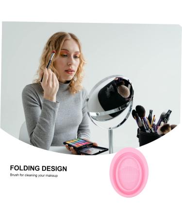 DOITOOL Cleaning Pad Silicone Cleaning Brush Doll Cake Pan Silicone Scrubbers Makeup Brush Cleaning Scrubber Makeup Brush Scrubber Washers Makeup Egg Cosmetic Pink Silica Gel 14.5x11cm Pink - Buy Online on GoSupps.com